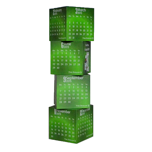 Magnetic Cube Calendar 4pcs set
